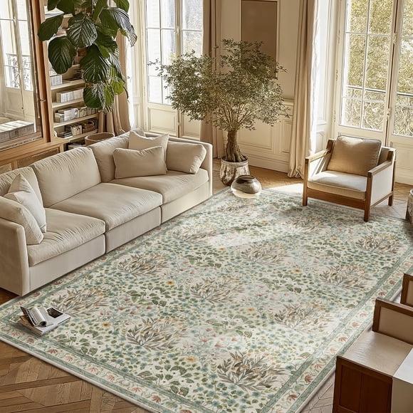 Alfombra Baksham 152 cm x 229 cm Lavable de estilo vintage oriental