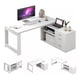 thumbnail image 1 of Homer Design Escritorio Multifuncional Con Archivero Transformable 140cm Color Blanco, 1 of 8