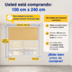 thumbnail image 3 of Cortina Roller Blackout 2 Paño 100x240 Doble Con Visillo Sin Cenefa, 3 of 8