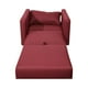thumbnail image 3 of Sofa Cama Multifuncional Un Cuerpo Lino Rojo, 3 of 3