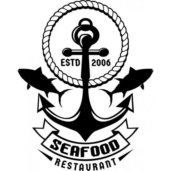 Decomural Seafood Restaurant Ships Anchor WS-46622