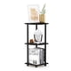 thumbnail image 1 of Estante de esquina Furinno TURN-N-TUBE Espresso de 3 niveles, 1 of 7