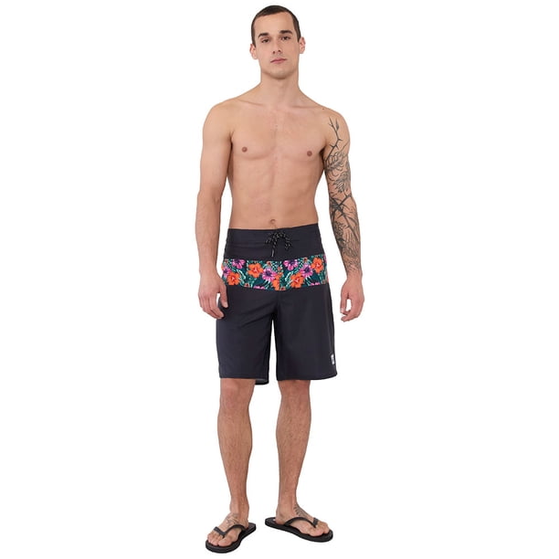 Traje de Baño Hombre Surfer Negro Corona