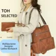 thumbnail image 3 of Fashion Multipurpose Women's Backpack Lightweight Girls Retro Backpack Large Capacity Leisure Travel Dual-purpose Shoulder Bag, 3 of 3