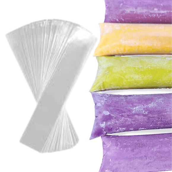 Bolsa Polietileno Cubos Transparente 5x20cm Pack 100 Helados Transparente
