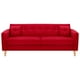 thumbnail image 1 of Sofa New Retro 3CG Felpa 05 Rojo, 1 of 6