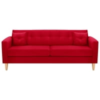 Bodevir - Sofa New Retro 3Cg Felpa 05 Rojo