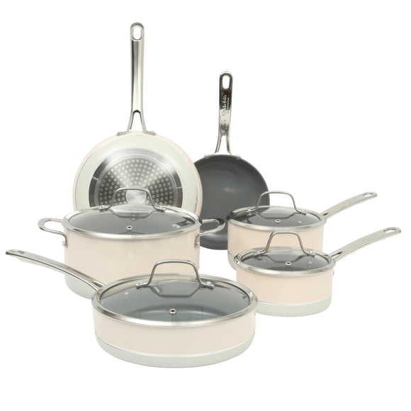 Juego de Utensilios de Cocina Sur La Table 10 piezas Titanio Cerámico Blanco