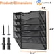 thumbnail image 2 of Organizador de Pared Kuntine.B 5 Niveles Metalico Negro, 2 of 3