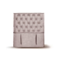 Latam Home - Respaldo Florencia Cuero Gris 1 1/2 Pza