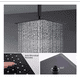 thumbnail image 2 of Plato De Ducha Cuadrado 25cm Schwartz Negro Acero Inoxidable, 2 of 5