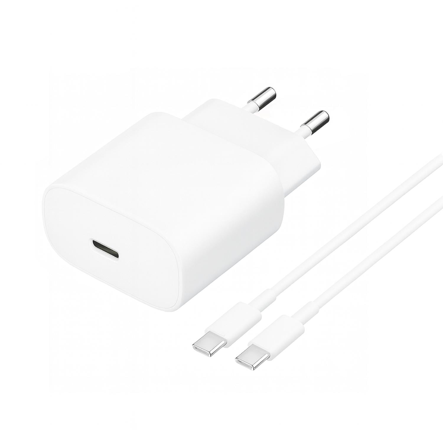 Cargador Ultra Rápido 45w + Cable De Carga Rápida 1mt Levo Blanco