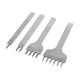 thumbnail image 3 of set of leathercraft row hole punches punzonado 1,2,4,6 diente 6mm, 3 of 5