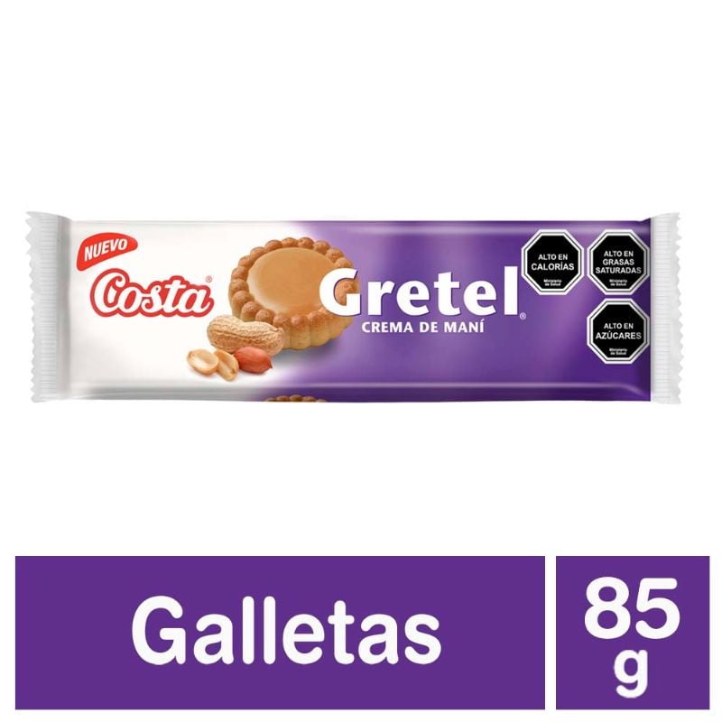 Galleta Gretel Crema De Maní 85 g Costa
