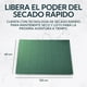 thumbnail image 4 of Toalla Microfibra Terry Verde verde L, 4 of 6