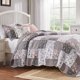 thumbnail image 1 of Juego de colcha Greenland Home Fashions Giulia, talla doble, gris, 1 of 7