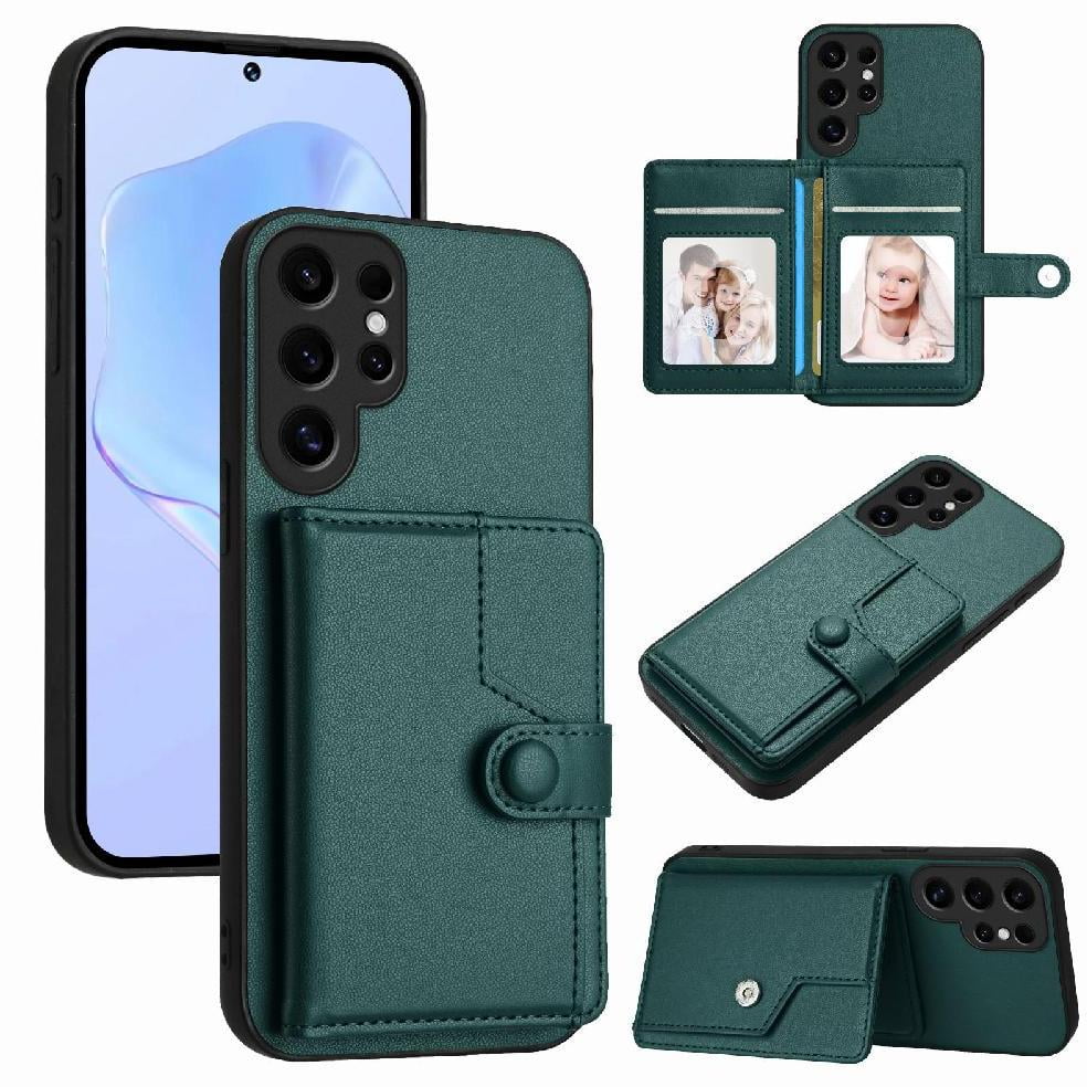 Foxdock Funda Para Samsung Galaxy S24 Ultra Con Bloqueo Rfid - Diseño Elegante Con Cierre De Botón