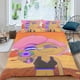 thumbnail image 2 of Princesa del Espacio Lésbica Conjunto de sábanas temático, trío de piezas, cómodo y amigable con la piel, diseño único, regalo de decoración para el hogar para familiares, amigos y fans,173cm *218cm, 2 of 6