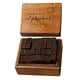 thumbnail image 5 of Juego De Sellos De Goma Y Madera De 28 Piezas Para Hacer Tarjetas Artesanales En Minúscula Cursiva, 5 of 5