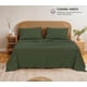 thumbnail image 2 of Sábanas de franela RUVANTI tamaño king, 100% algodón orgánico, color verde, 2 of 7