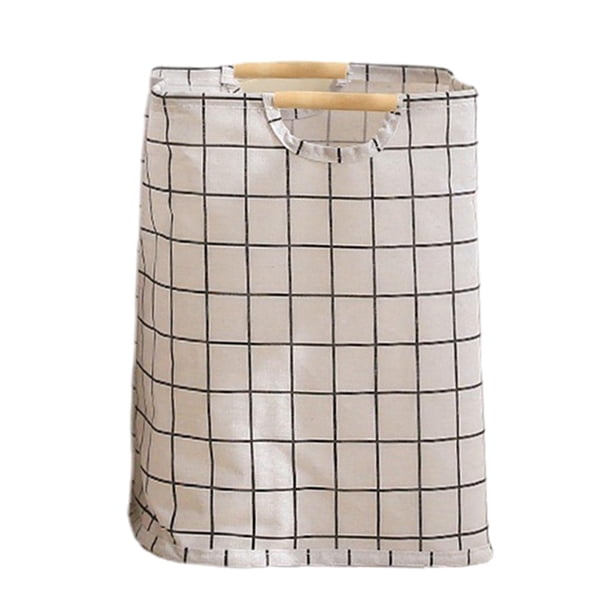 Cesta de almacenamiento de ropa sucia, cesta de lavandería plegable, cesta de acabado, contenedor de almacenamiento de artículos diversos portátil par S