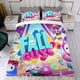 thumbnail image 4 of Fall Guys Conjunto de sábanas temático, trío de piezas, cómodo y amigable con la piel, diseño único, regalo de decoración para el hogar para familiares, amigos y fans,135cm *200cm, 4 of 6
