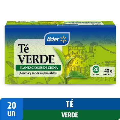 Té Verde China 20 Un Caja 40 G Lider