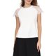 thumbnail image 1 of INSPIRE CHIC Blusas de Encaje de Manga Corta para Mujer 2026 Camiseta Casual de Verano S Blanca, 1 of 5