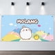 thumbnail image 2 of Molang Fondo Temático Pancarta Suministros de Decoración para Fiesta de Cumpleaños, Decoración de Fondo de Fiesta Personalizado,90*180cm, 2 of 6