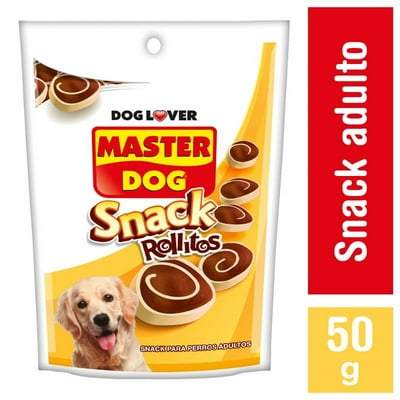 Snack Perro Adulto Rollitos Sabor Carne Bolsa 50 G Master Dog