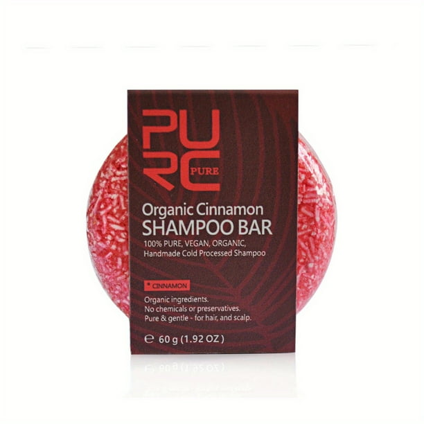 100% Organic Shampoo Bar with All Natural Essential Oils - He Shou Wu, Ginger & Botanical - Zero Waste Biodegradable Packaging