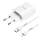 thumbnail image 1 of Cargador Hoco N14 USB C a Lightning PD 20W Blanco, 1 of 3