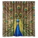 thumbnail image 1 of Cortina de ducha con diseño de cola de pavo real, juego de cortinas de baño con ganchos, tamaño 60 x 72 pulgadas, 1 of 3