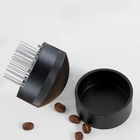 Xusx111 - Distribuidor De Café Aguja De 51Mm Con Soporte, Distribuidor De Espresso Profesional, Herramienta De Agitación Del Agitador De Manipulación Manual Del Polvo De Café Negro