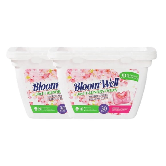 Detergente Para Ropa En Cápsulas – Bloomwell 3 En 1 – 60 Un