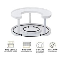 Total Upgrate - Organizador Giratorio Para Especias Y Condimentos De Cocina