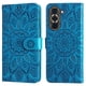 thumbnail image 1 of Funda tipo cartera FOXDOCK para Huawei Nova 10 Pro , diseño girasol en relieve, cuero PU, cierre magnético, soporte y tarjetero, 1 of 5
