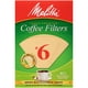 thumbnail image 1 of Filtros de café Melitta #6 Cone, 40 unidades, sin blanquear, marrón, 1 of 6