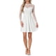 thumbnail image 2 of INSPIRE CHIC Vestido de Mujer Corazón de Malla Transparente Manga Larga Gótico Fiesta de Cóctel Mini Vestido S Blanco, 2 of 7