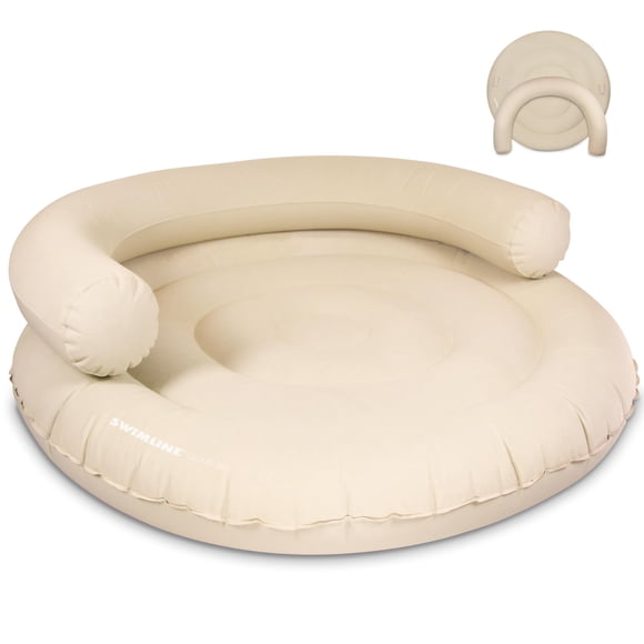 Tumbona Pool Float Swimline Cloud 360 con respaldo para 1 a 3 personas