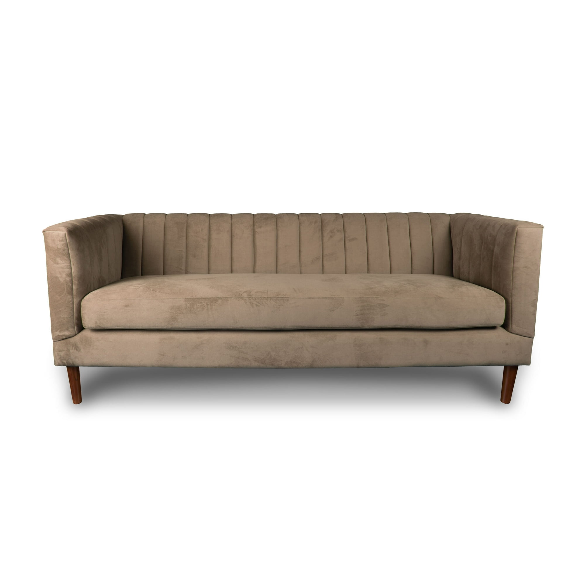 Latam Home - Sofá Sorrento 3c Tela Velvet Vivian Café