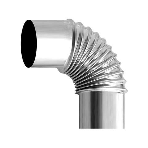 Magideal - Tubo De Estufa, Codo, Tubo De Estufa, Tubo De Chimenea, Calentador De Caldera, Tubo De Para Exteriores , 70Mm