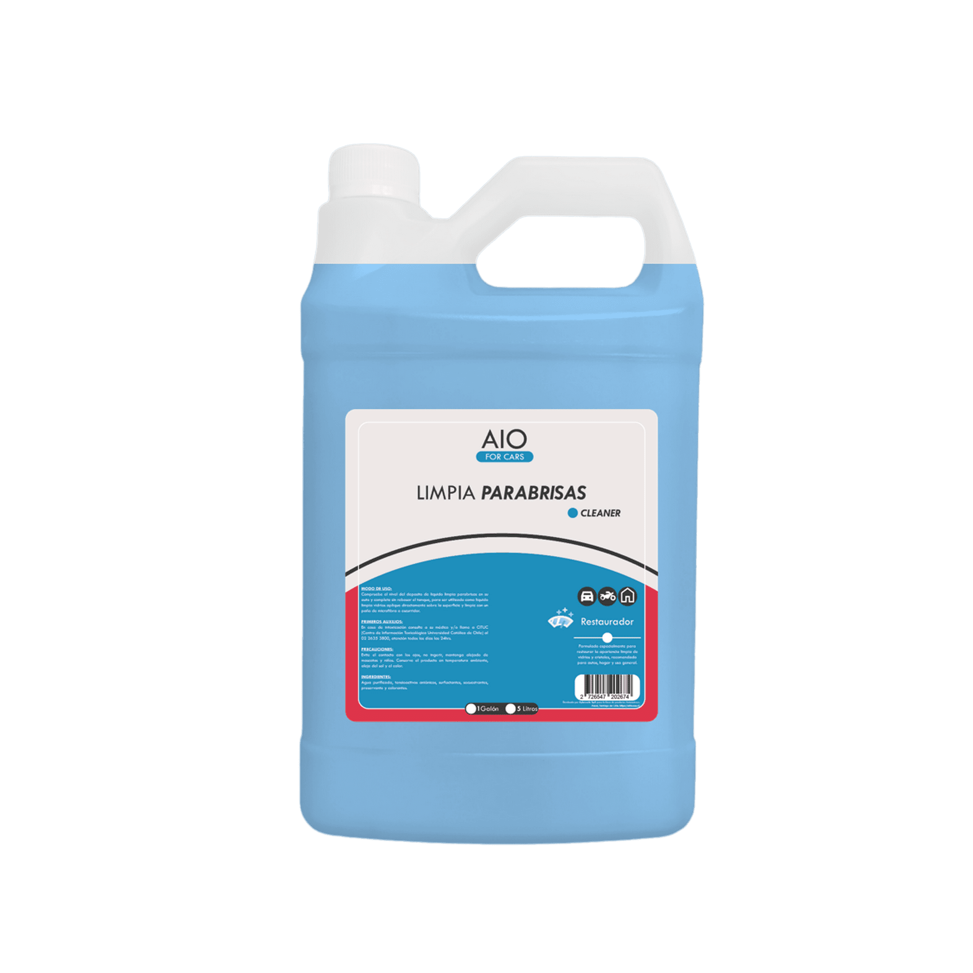 Aio - Limpiaparabrisas Autos 1 Galón Secado Rápido
