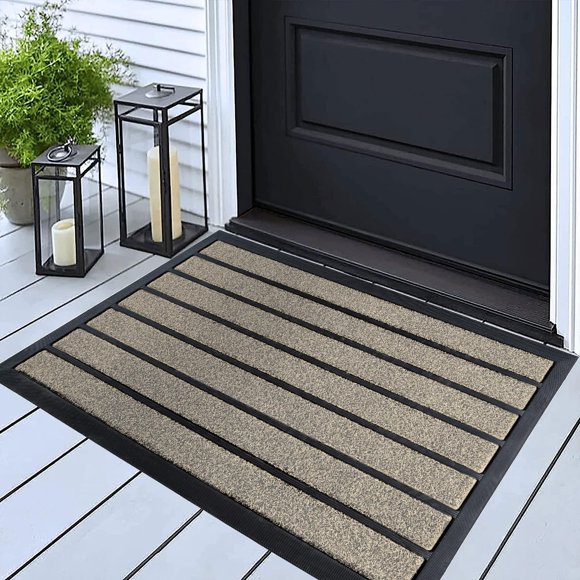 Felpudo ubdyo 76 cm x 43 cm Beige Brillante y Duradero