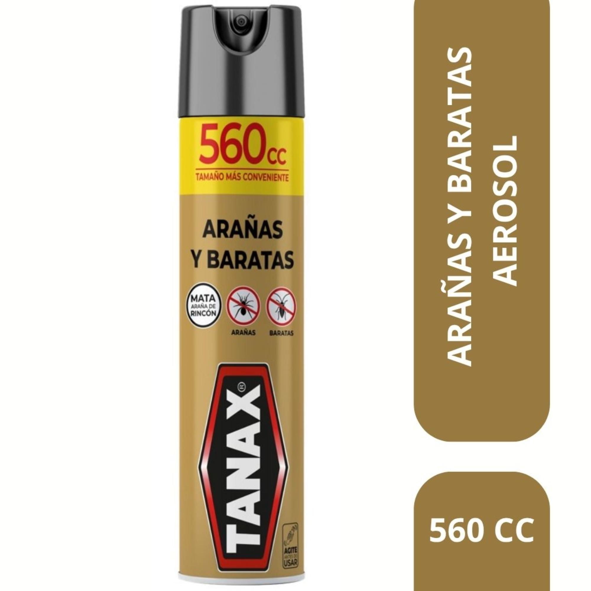 Insecticida Aerosol Mata Arañas Y Baratas Lata 560 ml Tanax
