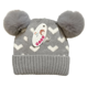 thumbnail image 3 of GORRO DE LANA INFANTIL DISEÑO CORAZONES CON CHIPORRO Y POMPONES BEBE UNISEX, 3 of 3