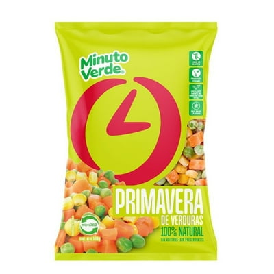 Mix De Vegetales Congelado Primavera De Verduras Bolsa 500 G Minuto Verde