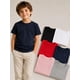 thumbnail image 1 of Pack 6 Poleras De Niños Cuello 100% Algodon Cuello Redondo Rosa-rojo-blanco-negro-gris-azulmarino 8 Lisa, 1 of 3