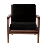 Latam Home - Sitial Neuss Tela Velvet Negro