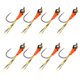 thumbnail image 3 of Se?uelos De Pesca De Invierno Ice Jig Minnow Cebo Artificial Carp Walleye 8pcs Naranja, 3 of 5